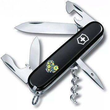 Швейцарський ніж Victorinox Spartan Ukraine Квіткове серце (1.3603.3_T1246u) V77553069 фото