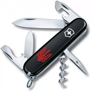Швейцарський ніж Victorinox Spartan Ukraine 91 мм Тризуб плетений червоний (1.3603.3_T0691u) V77553036 фото