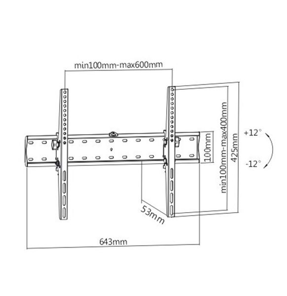 Настенный кронштейн Gembird WM-70T-02 WM-70T-02 1606003 фото