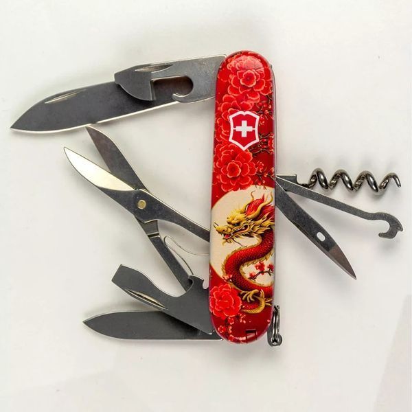 Швейцарский нож Victorinox Climber Zodiac Китайский красный дракон (1.3703_Z3250p) V77552770 фото