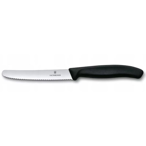 Набір з 2 ножей для томатів Victorinox Swiss Classic Серрейтор Чорний 6.7833.2 V77554432 фото
