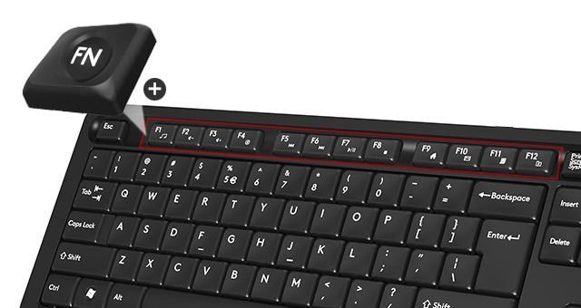 A4Tech Fstyler FG1010, комплект беспроводной клавиатуры с мышью, черный+серый цвет FG1010 (Grey) 1604057 фото