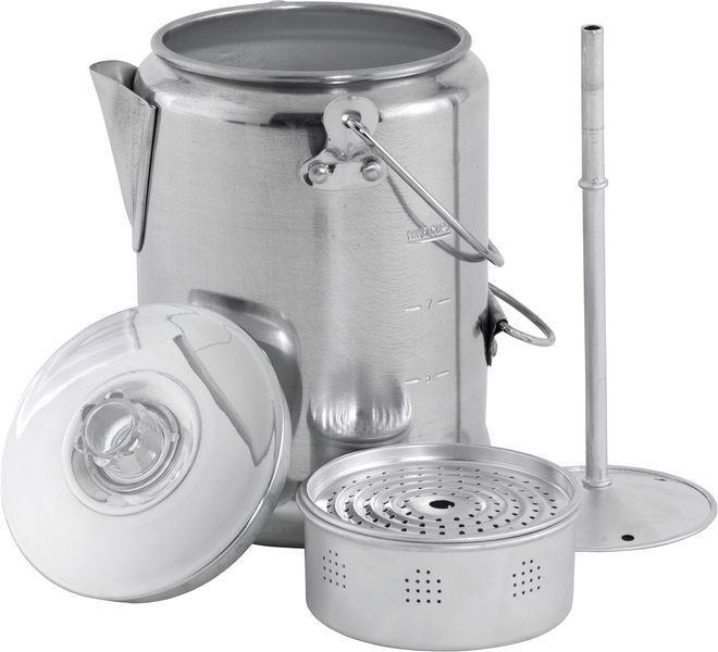 Кавоварка туристична Easy Camp Adventure Coffee Pot 1.4L Silver (680197) 928361 фото