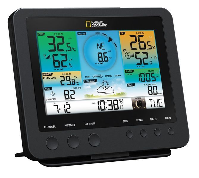 Метеостанция National Geographic WIFI Color Weather Center 7-in-1 Sensor (9080600) 930585 фото