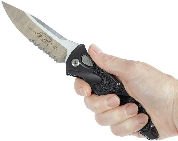 Ніж Microtech Socom Elite Drop Point Satin PS Black 160A-5 14090588 фото