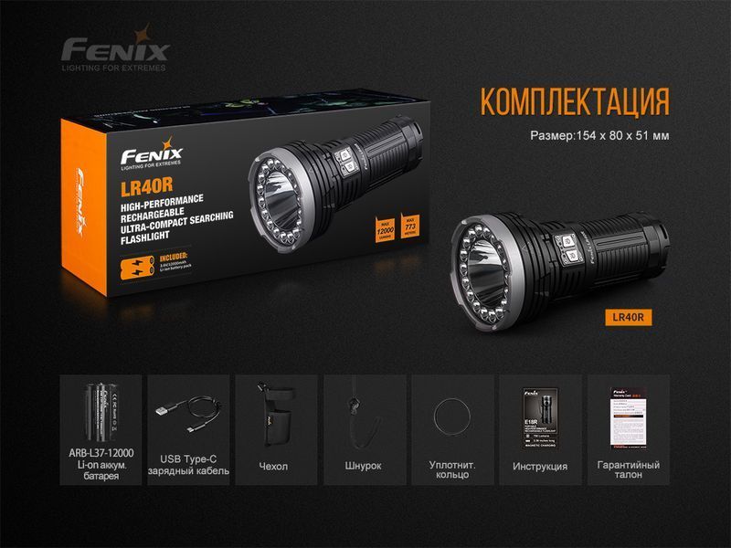 Ліхтар ручний Fenix LR40R 60713 фото
