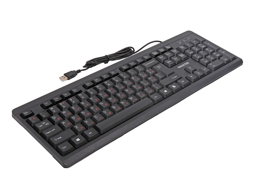 Клавіатура дротова Maxxter KB-112-U, USB, чорного кольору KB-112-U 1604639 фото