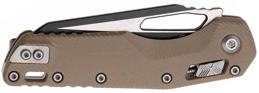 Ніж Microtech MSI Black Blade Fluted G-10 Tan 210-1FLGTBK 14090882 фото