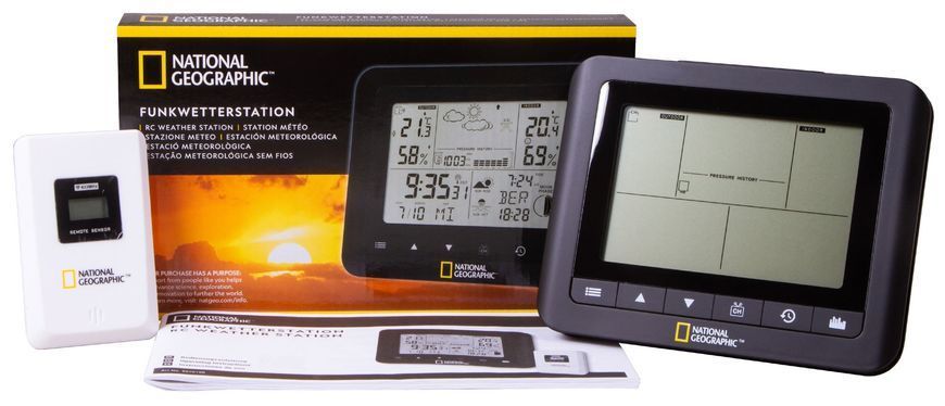 Метеостанція National Geographic Weather Stations Black 9070100 фото