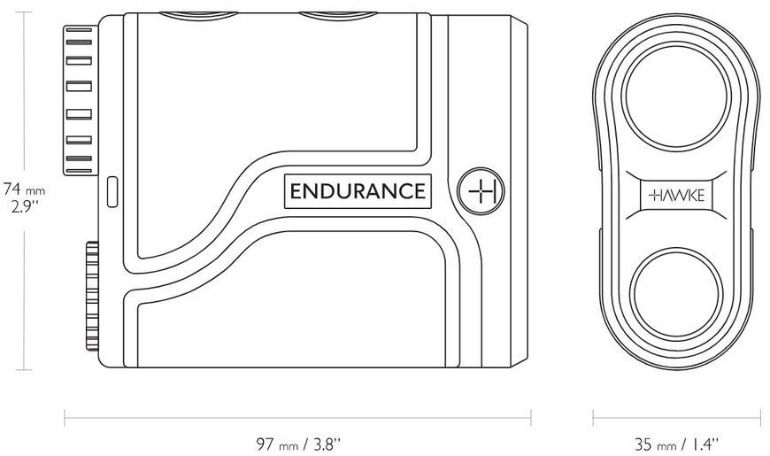 Дальномер лазерный Hawke Endurance OLE6x21 1500 м 39860276 фото