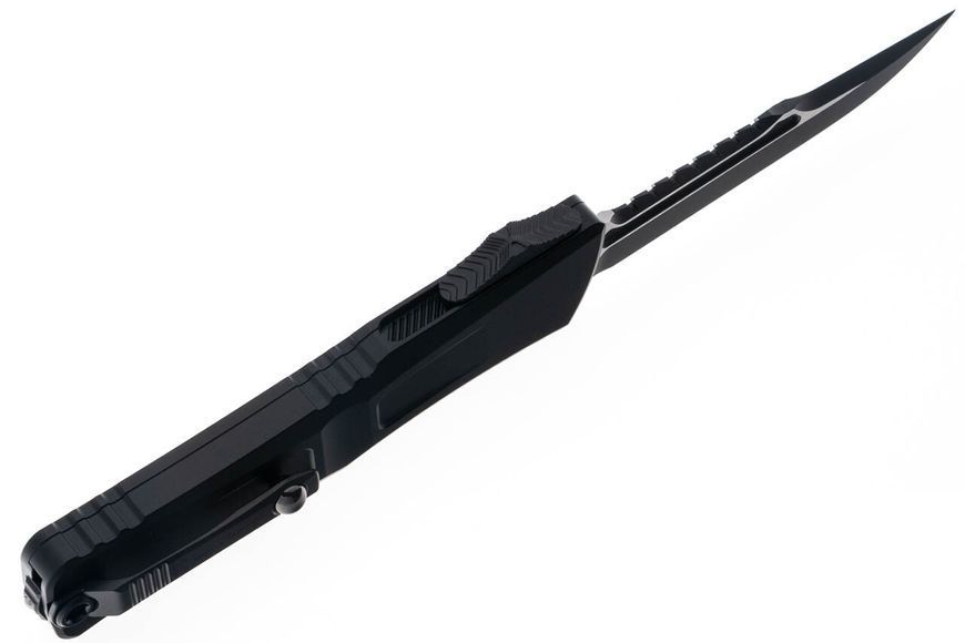 Ніж Microtech Combat Troodon Gen III OTF Iinterceptor Signature tactical Чорний 1217-1TS 4009457 фото