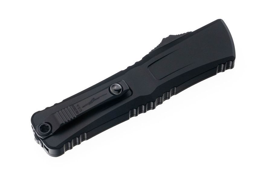 Ніж Microtech Combat Troodon Gen III OTF Iinterceptor Signature tactical Чорний 1217-1TS 4009457 фото