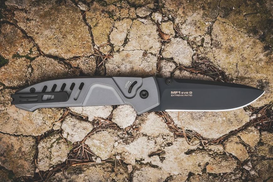 Ніж Extrema Ratio MF1 Evo D Tactical Grey N690 Aluminium 04.1000.0232/BLK/GRY 17840291 фото