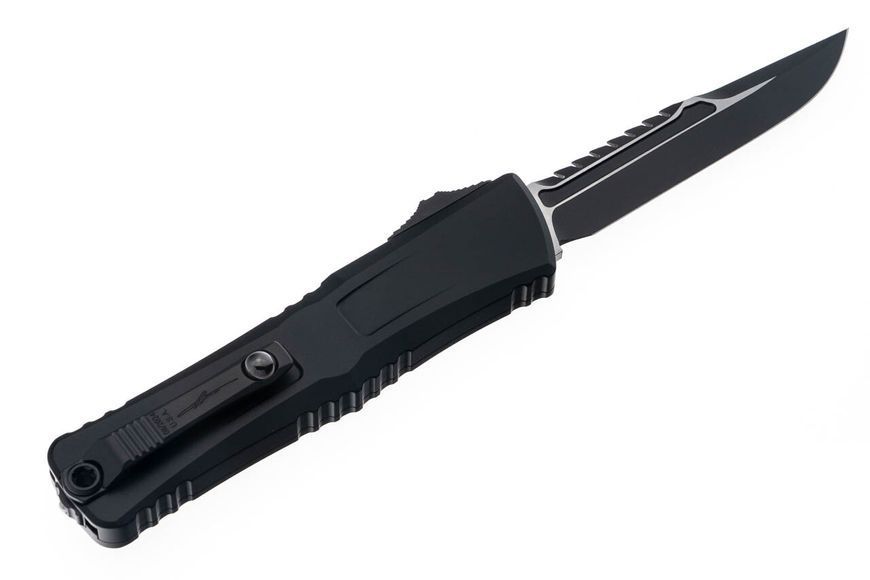 Ніж Microtech Combat Troodon Gen III OTF Iinterceptor Signature tactical Чорний 1217-1TS 4009457 фото