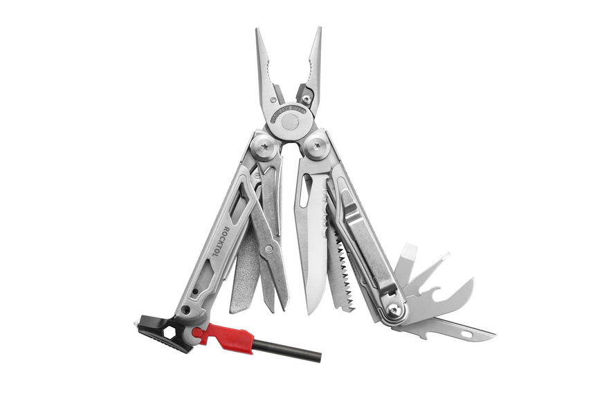 Мультитул Rocktol SK04VG 22 в 1 + нейлоновий чохол + кресало + свисток SK04VG 4009505 фото