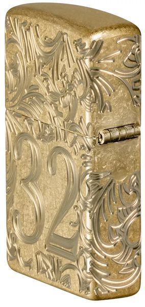 Зажигалка Zippo 46776 Armor Tumbled Brass 1932 Filigree Design 77890069 фото