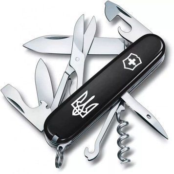 Швейцарський ніж Victorinox Climber Ukraine 91 мм Тризуб білий (1.3703.3_T0010u) V77552911 фото