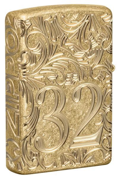 Зажигалка Zippo 46776 Armor Tumbled Brass 1932 Filigree Design 77890069 фото