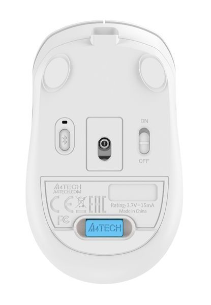 Миша бездротова A4Tech Fstyler FG10CS Air (Grayish White), USB, колір білий+сірий FG10CS Air (Grayish White) 1606360 фото