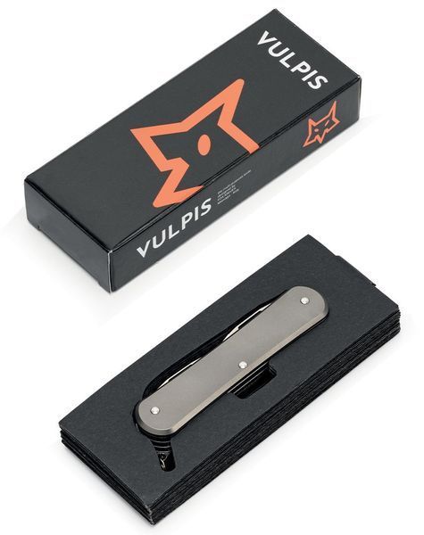 Ніж Fox Vulpis Granade Pattern Titanium Gray M390 FX-VPGP130 TI 17530692 фото