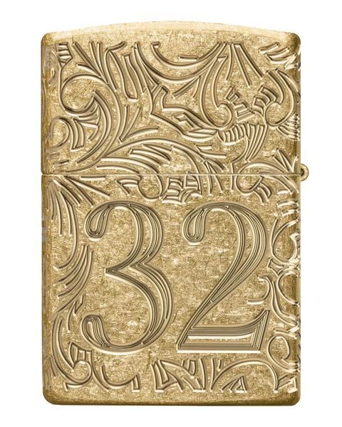 Зажигалка Zippo 46776 Armor Tumbled Brass 1932 Filigree Design 77890069 фото