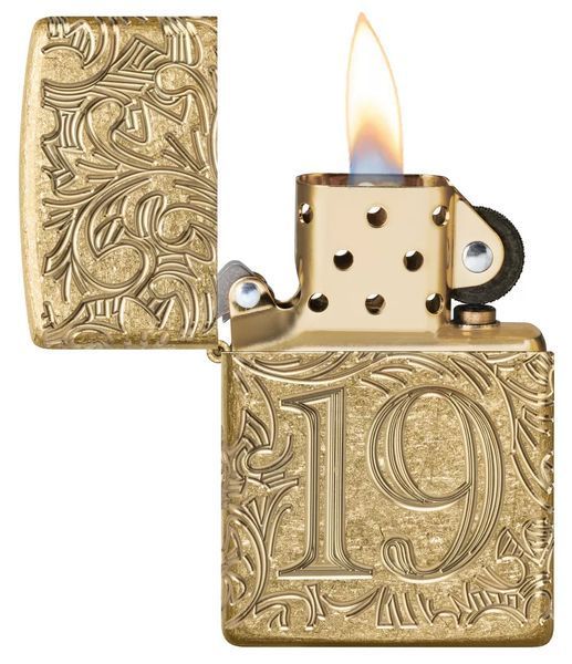 Зажигалка Zippo 46776 Armor Tumbled Brass 1932 Filigree Design 77890069 фото