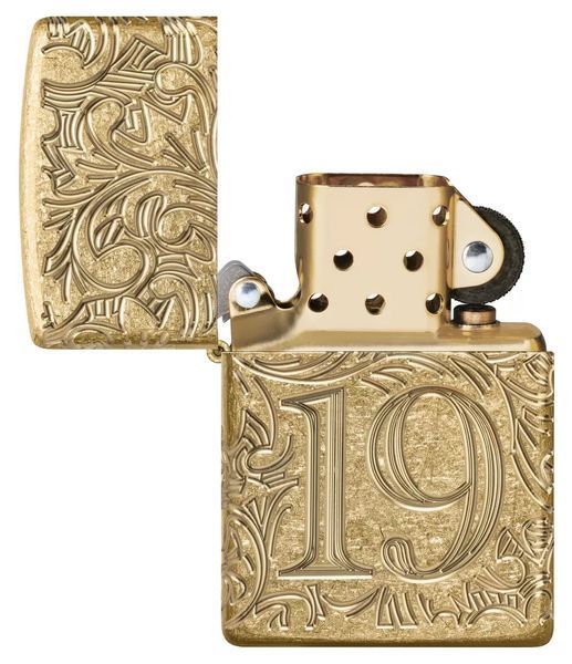 Зажигалка Zippo 46776 Armor Tumbled Brass 1932 Filigree Design 77890069 фото