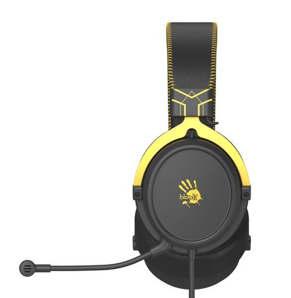 Гарнитура игровая Bloody M590i USB+4-Pin 3.5 mm, цвет черно-желтый M590i (Sports Lime) 1606178 фото