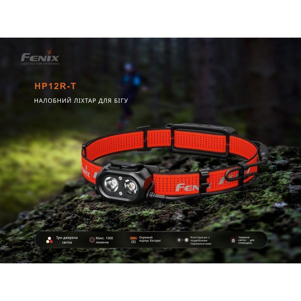 Фонарь налобный Fenix ​​HP12R-TRd Красный 100002339 фото