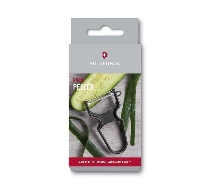 Овочечистка Victorinox RAPID чорна гладка одностороння РК 6.0930.3 4008502 фото