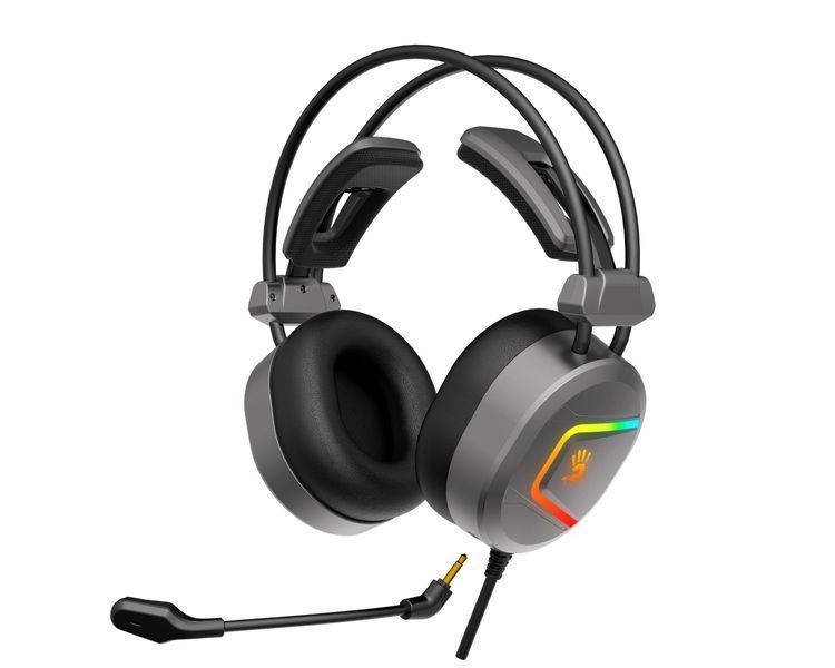 Гарнітура ігрова Bloody MC750 Bloody з підсвічуванням, USB, колір сірий MC750 Bloody (Grey) 1605786 фото