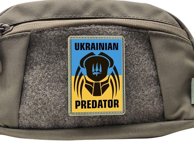 Шеврон прямокутний - прапор України - Ukrainian Predator ПВХ 03.030.01 фото