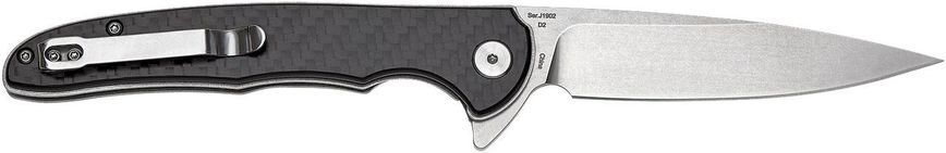 Ніж CJRB Briar CF Black SW D2 Чорний J1902-CF 27980232 фото