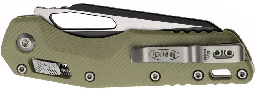 Ніж Microtech MSI Black Blade Fluted G-10 OD Green 210-1FLGTOD 14090881 фото