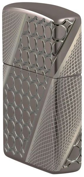 Зажигалка Zippo 46812 Armor Black Ice MultiCut Photo Image 360 Elegant Dots Design 77890070 фото