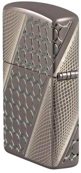 Зажигалка Zippo 46812 Armor Black Ice MultiCut Photo Image 360 Elegant Dots Design 77890070 фото