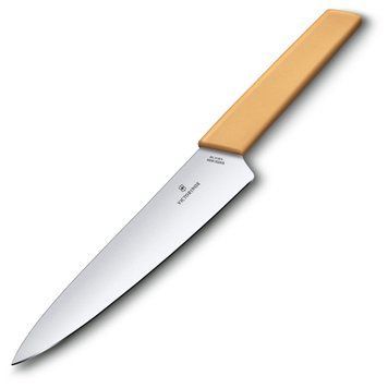 Ніж кухонний шефський Victorinox Swiss Modern Carving Honey 19 см Жовтий блістер 6.9016.198B 4008665 фото