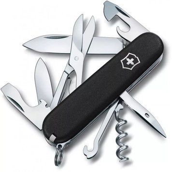 Швейцарський ніж Victorinox Climber Mat Чорний матовий лак з жовтим лого (1.3703.3_M0008p) V77552760 фото