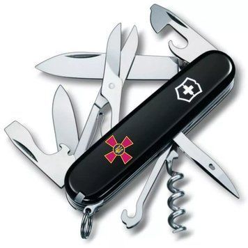 Швейцарський ніж Victorinox Climber Army 91 мм Емблема ЗСУ (1.3703.3_W0010u) V77552897 фото