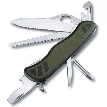 Швейцарський ніж Victorinox Swiss Soldier's Knife 111мм 10 функцій Чорно-зелений (0.8461.MWCHB1) V77553817 фото