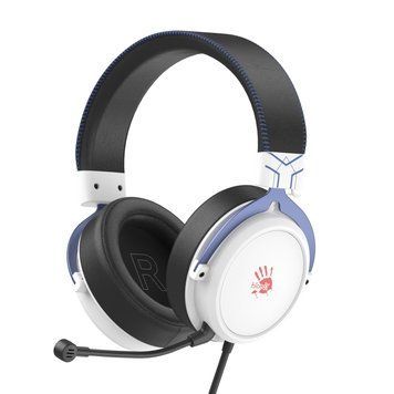 Гарнітура ігрова Bloody M590i USB + 4-Pin 3.5 mm, колір чорно-білий M590i (Sports Navy) 1606179 фото