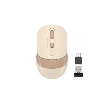Миша бездротова A4Tech Fstyler FG10CS Air (Cafe Latte), USB, колір бежевий FG10CS Air (Cafe Latte) 1606361 фото