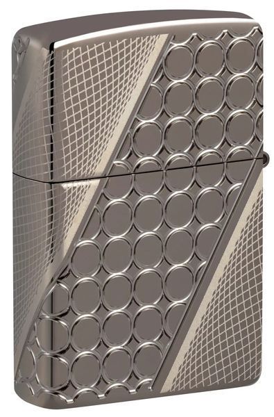Зажигалка Zippo 46812 Armor Black Ice MultiCut Photo Image 360 Elegant Dots Design 77890070 фото