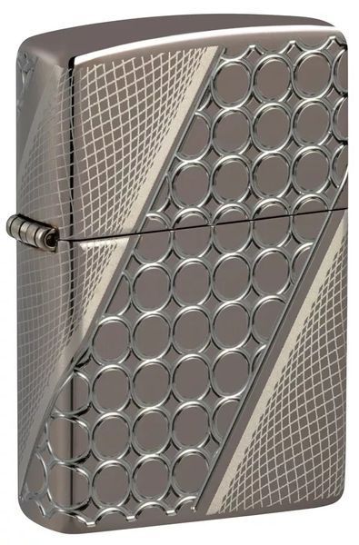 Зажигалка Zippo 46812 Armor Black Ice MultiCut Photo Image 360 Elegant Dots Design 77890070 фото