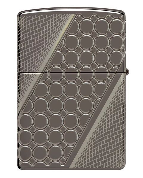Зажигалка Zippo 46812 Armor Black Ice MultiCut Photo Image 360 Elegant Dots Design 77890070 фото
