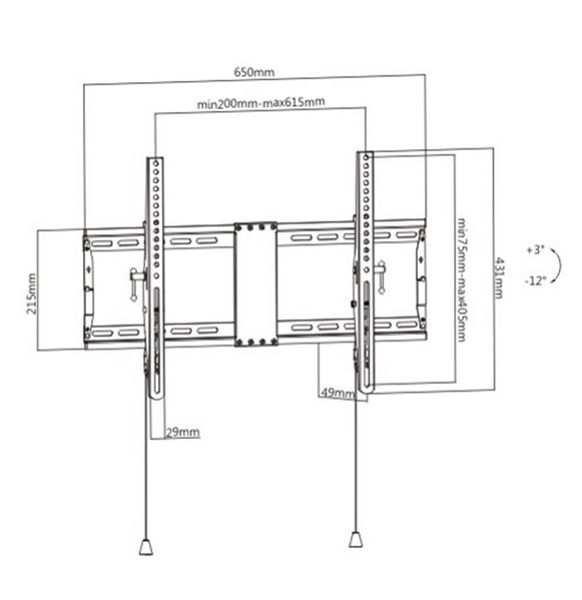 Настенный кронштейн Gembird WM-80T-01 WM-80T-01 1606005 фото