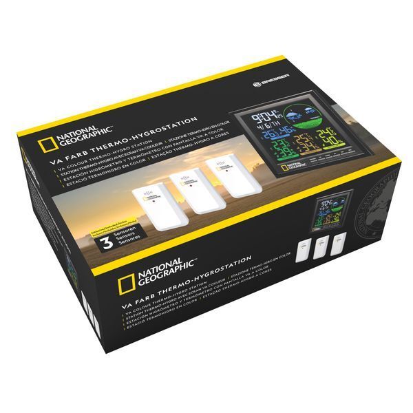 Метеостанция National Geographic VA Colour с 3 датчиками 9070700 фото
