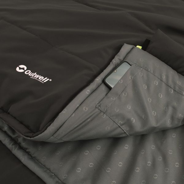 Спальний мішок Outwell Contour Reversible/+2&deg;C Midnight Black Left (230300) 928323 фото
