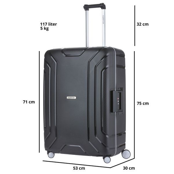 Чемодан CarryOn Steward (L) Black (502324) 927744 фото