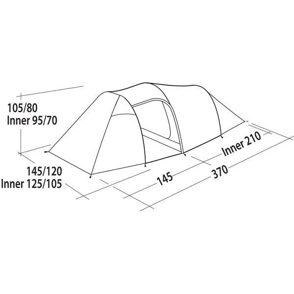 Намет двомісний Easy Camp Magnetar 200 Rustic Green (120414) 929569 фото